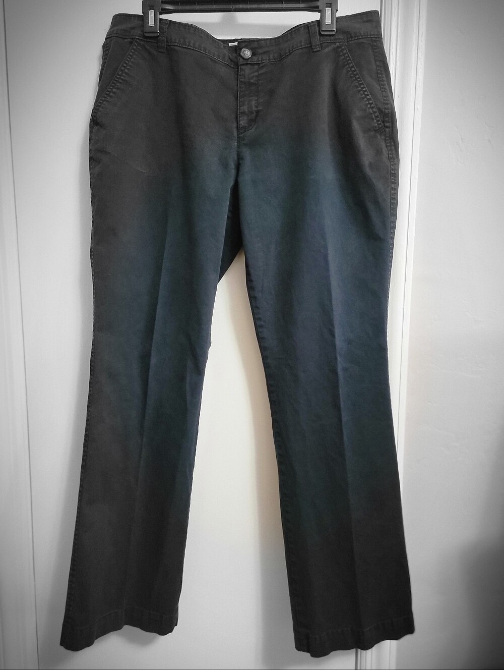 Old Navy "FLIRT" black khakis